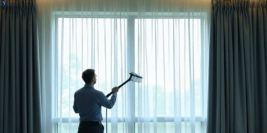 Commercial drapes cleaning service lara-vic hotels offices