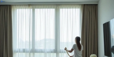 Delicate sheer drape cleaning lara-vic Matty Curtain Cleaning