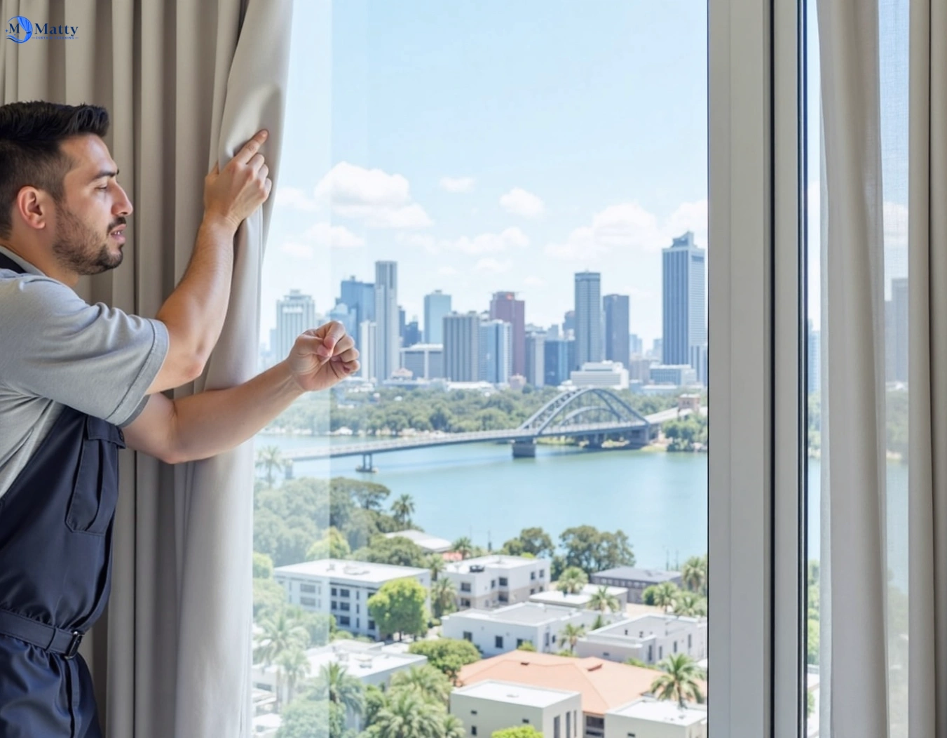 Professional curtain steam cleaning service lara-vic QLD by Matty Curtain Cleaning